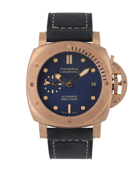 panerai bronzo ii|Panerai bronzo blu abisso.